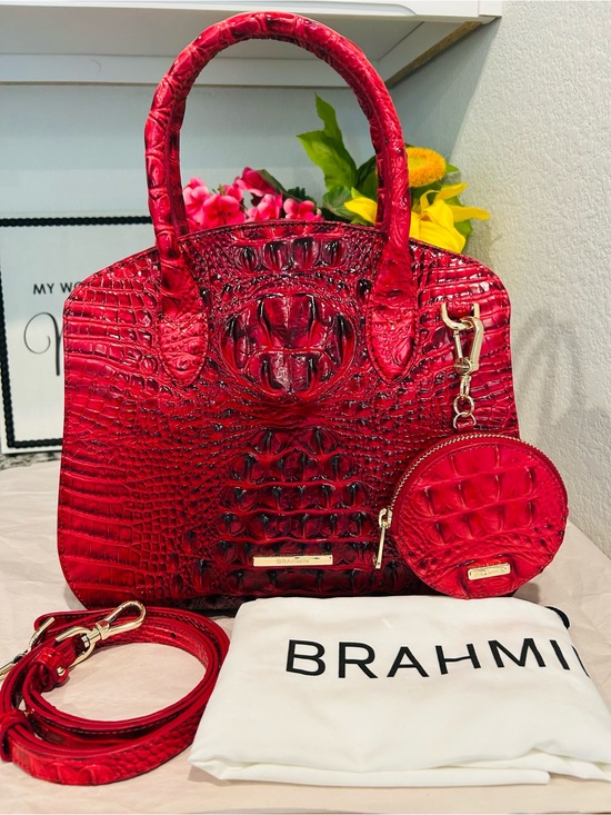 Brahmin Handbags - Brahmin Merlot Rosetta with Coin Pouch